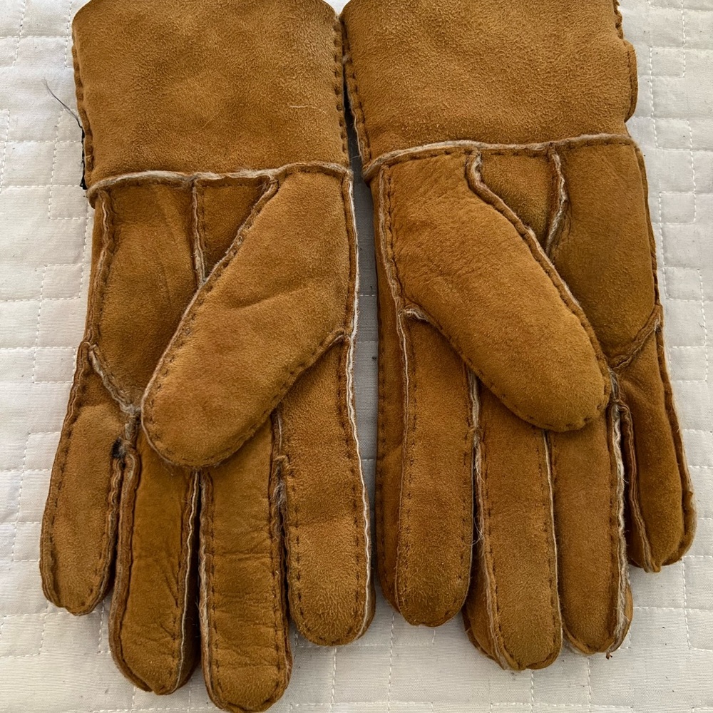 Women Suede winter gloves